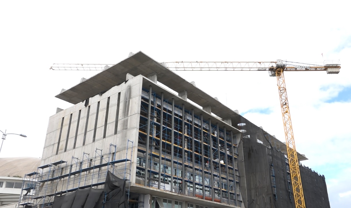 Palacio del deporte en Talcahuano: obras alcanzan un 70% de avance