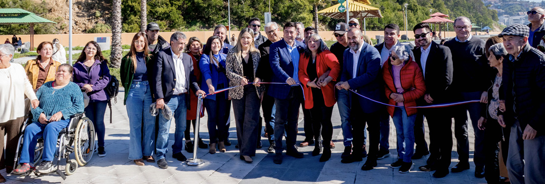 Inauguran borde costero y primera playa solanera de Talcahuano