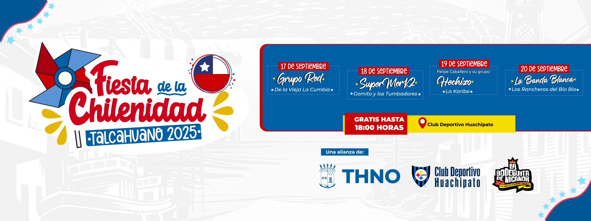 Talcahuano tendrá celebración de Fiestas Patrias con Ramada Oficial en sector de Las Higueras